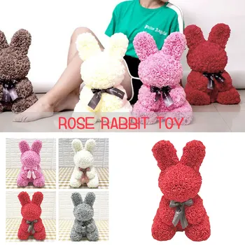 Lovely Rabbit Dolls PE Decorations Romantic Love Artificial Rose Rose Rabbit Gift Simulated Toy Valentine'S Day Girlfriend
Lovely Rabbit Dolls PE Decorations Romantic Love Artificial Rose Rose Rabbit Gift Simulated Toy Valentine'S Day Girlfriend
