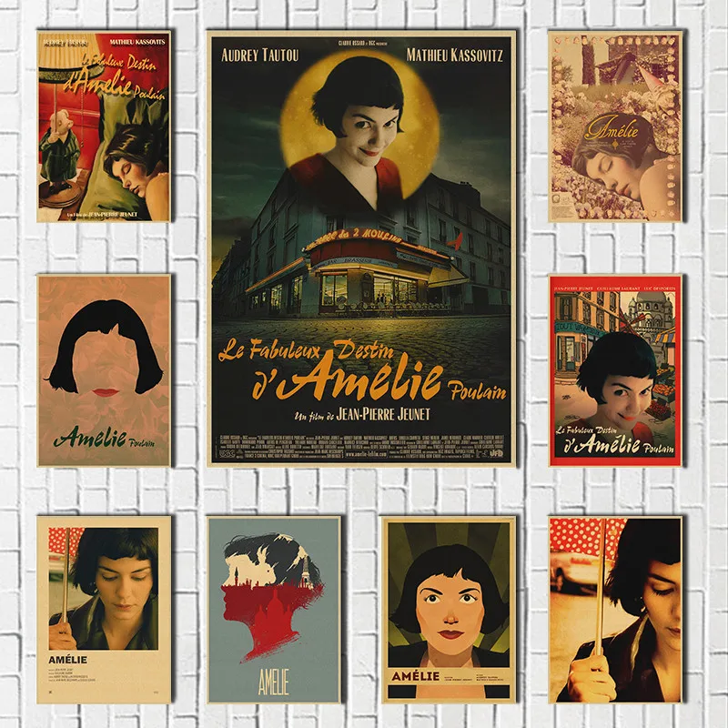 Amelie Classic Movie poster retro Kraft wall Paper Wall vintage poster wall stickers Decorative Paintings 
Amelie Classic Movie poster retro Kraft wall Paper Wall vintage poster wall stickers Decorative Paintings