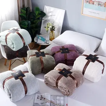 Winter Flannel Throw Blanket Soft Warm Microfiber Mesh Waffle Textured Plush Solid Color Bedding Sheets for Sofa Bed Couch Decor
Winter Flannel Throw Blanket Soft Warm Microfiber Mesh Waffle Textured Plush Solid Color Bedding Sheets for Sofa Bed Couch Decor