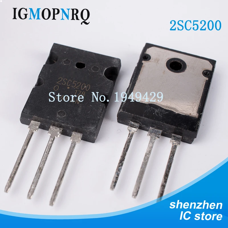 50PCS/lot 2SC5200 SC5200 TO-3PL 5200 Bipolar transistor bipolar junction type (BJT) NPN 230V 15A 150W
50PCS/lot 2SC5200 SC5200 TO-3PL 5200 Bipolar transistor bipolar junction type (BJT) NPN 230V 15A 150W