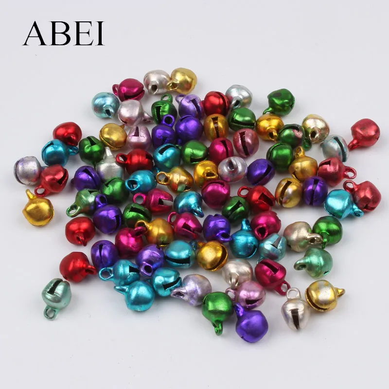 

6mm 200pcs mini mix colors gingle bells DIY Barcelet beads Jewelry finding Handmade bell crafts