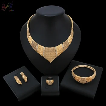 Yulaili Fashion Wedding Bridal Charm Crystal Necklace Earrings Bracelet Ring African Jewelry Sets for Women Bijoux Free Shipping 
Yulaili Fashion Wedding Bridal Charm Crystal Necklace Earrings Bracelet Ring African Jewelry Sets for Women Bijoux Free Shipping