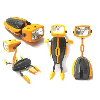 Novelty Deformable Mini Transformer Robot LED Flashlight Torch Lamp Light Gift Send In Random Color
Novelty Deformable Mini Transformer Robot LED Flashlight Torch Lamp Light Gift Send In Random Color