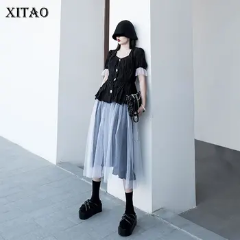 XITAO Two Piece Set Ruffle Pleated Single Breast Top Elastic Waist Pleated Small Fresh 2020 Summer Pleated Elegant DMY5025
XITAO Two Piece Set Ruffle Pleated Single Breast Top Elastic Waist Pleated Small Fresh 2020 Summer Pleated Elegant DMY5025