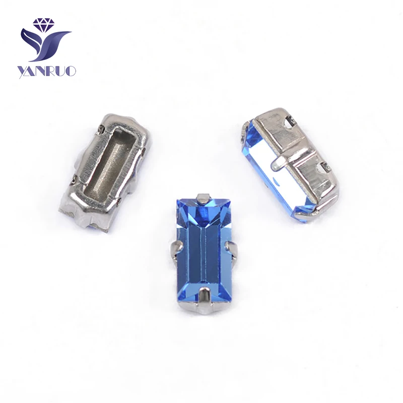 YANRUO 4501 5x10mm Sapphire Baguette Sew On Rhinestones Glass Strass Crystal Point Back Fancy Stones For Clothes Decoration
YANRUO 4501 5x10mm Sapphire Baguette Sew On Rhinestones Glass Strass Crystal Point Back Fancy Stones For Clothes Decoration