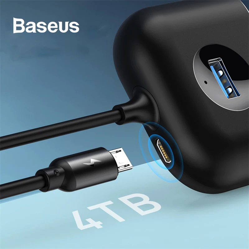 Baseus 4 in 1 USB HUB USB3.0 USB 2.0 Type-c interface for flash disk card reader mouse keyboard etc. 4 ports USB HUB
Baseus 4 in 1 USB HUB USB3.0 USB 2.0 Type-c interface for flash disk card reader mouse keyboard etc. 4 ports USB HUB