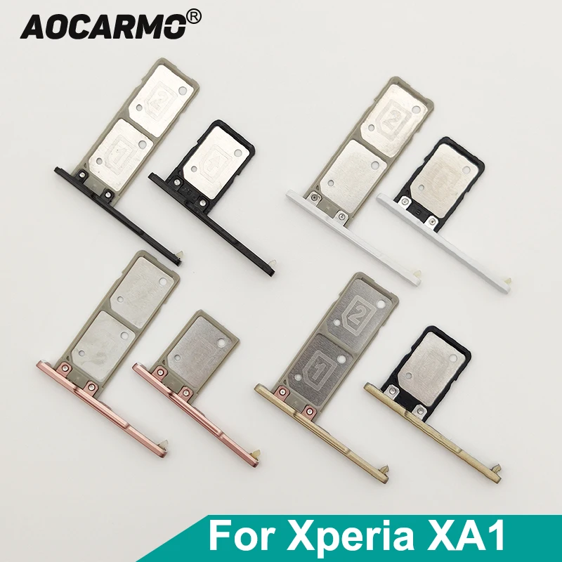 Aocarmo одиночный держатель для двух SIM-карт картридер слот Sim-карты с крышкой Sony Xperia