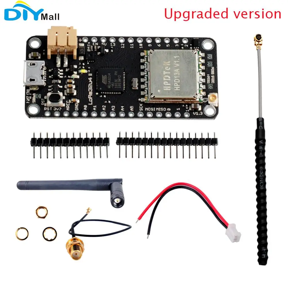 LoRa32u4 II Lora Development Board Atmega328 SX1276 HPD13 868/915MHz Temperature Humidity Ambient Light Accelerometer Sensor
LoRa32u4 II Lora Development Board Atmega328 SX1276 HPD13 868/915MHz Temperature Humidity Ambient Light Accelerometer Sensor