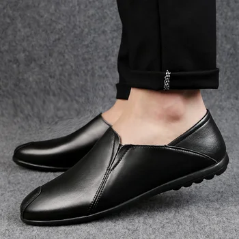 Fashion Men shoes genuine Leather Loafers Slip on Luxury Man Flats Casual Shoes outdoor Spring Autumn Male Driving Shoes men
Fashion Men shoes genuine Leather Loafers Slip on Luxury Man Flats Casual Shoes outdoor Spring Autumn Male Driving Shoes men