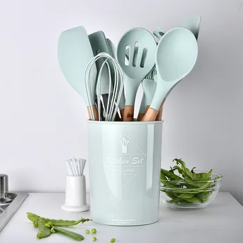 9/11pcs Cooking Utensils Set Non-stick Kitchenware Cooking Tool Silicone Wooden Handle Spatula Spoon Kitchen Accessories Tools
9/11pcs Cooking Utensils Set Non-stick Kitchenware Cooking Tool Silicone Wooden Handle Spatula Spoon Kitchen Accessories Tools