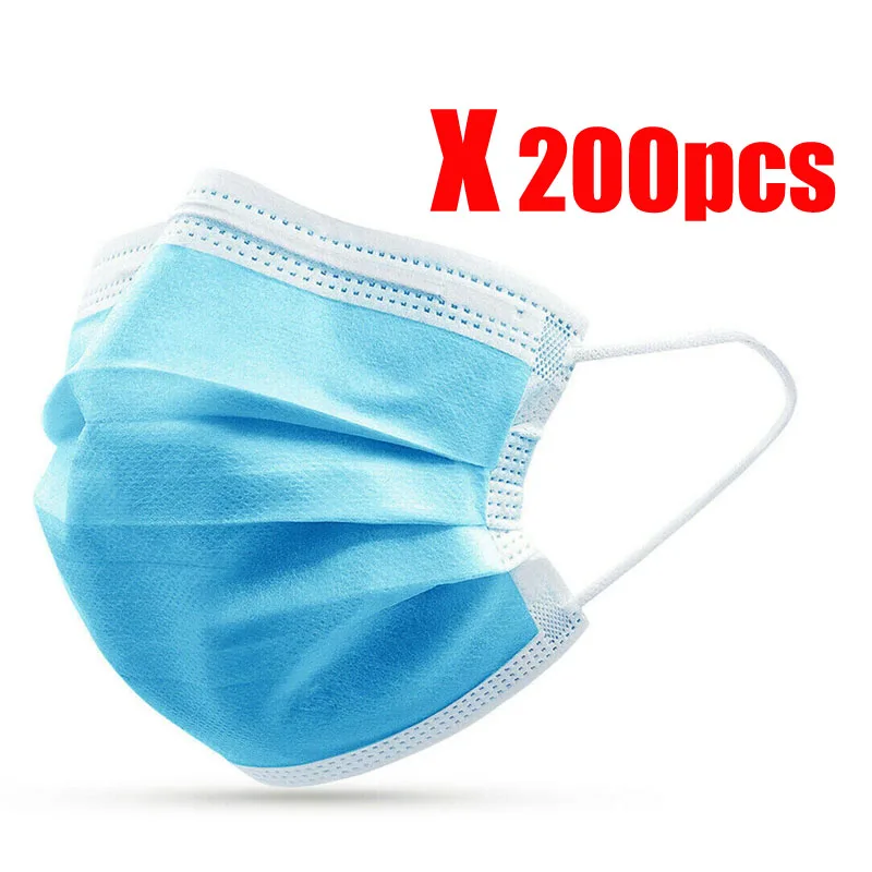 200pcs Surgical Mask Face Mask Medical Masks 3-Ply Non-woven N95 PM2.5 Anti Virus Flu Hygiene Protective Mouth Disposable Masks
200pcs Surgical Mask Face Mask Medical Masks 3-Ply Non-woven N95 PM2.5 Anti Virus Flu Hygiene Protective Mouth Disposable Masks