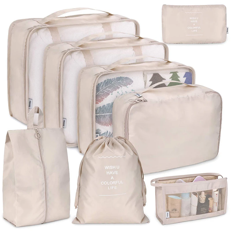 Travel Storage Bag Set Of Eight Multi-Function Waterproof Large Capacity Lightweight Durable Travel Luggage Sorting Bag Set
Travel Storage Bag Set Of Eight Multi-Function Waterproof Large Capacity Lightweight Durable Travel Luggage Sorting Bag Set