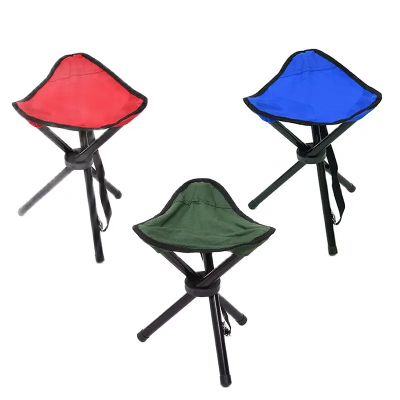 Фото Стул Складной трехногий для рыбалки кемпинга  | Пляжные кресла (4000691545057)