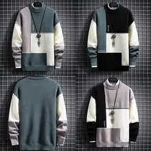 Popular Warm Men Turtleneck Pullover Patchwork Slim Sweaters Tops Knitted Men's Christmas Jumper Winter Cashmere Warm Sweater
Popular Warm Men Turtleneck Pullover Patchwork Slim Sweaters Tops Knitted Men's Christmas Jumper Winter Cashmere Warm Sweater