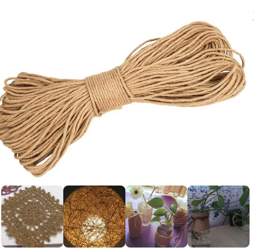6mm 1m-100m Natural Sisal Jute Rope Twine Rope Hemp Twisted Cord Macrame String DIY Craft Handmade Decoration Pet Scratching
6mm 1m-100m Natural Sisal Jute Rope Twine Rope Hemp Twisted Cord Macrame String DIY Craft Handmade Decoration Pet Scratching