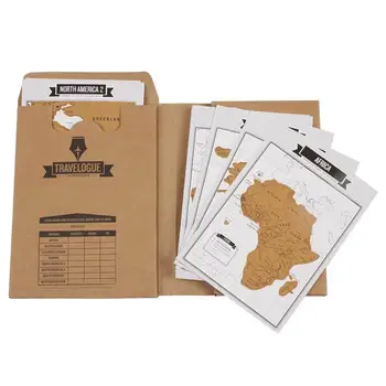 Journal Diary Scratch Scraping Card World Map Travelogue Travel Log Notebooks Educational Toy for Children
Journal Diary Scratch Scraping Card World Map Travelogue Travel Log Notebooks Educational Toy for Children