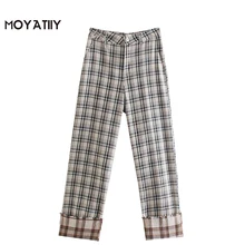 MOYATIIY Women 2022 Fashion Plaid Print Beige Suit Pants Vintage Patchwork Office Ladies Trousers High Waist Female Bottoms
MOYATIIY Women 2022 Fashion Plaid Print Beige Suit Pants Vintage Patchwork Office Ladies Trousers High Waist Female Bottoms