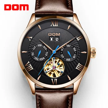 DOM Original design watch men's Tourbillon automatic mechanical watch fashion casual business men's clock reloj homrbre M-1272
DOM Original design watch men's Tourbillon automatic mechanical watch fashion casual business men's clock reloj homrbre M-1272