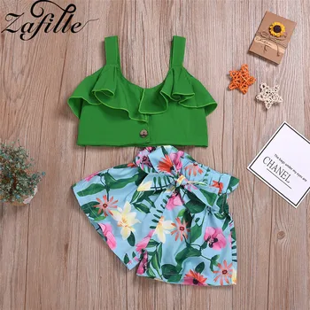 ZAFILLE Toddler Girls Set Ins Short Vest+Floral Print Shorts Outfits For Baby Girl Clothes Summer Girls Suit Kids Clothes
ZAFILLE Toddler Girls Set Ins Short Vest+Floral Print Shorts Outfits For Baby Girl Clothes Summer Girls Suit Kids Clothes
