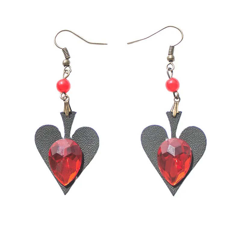 SNCSDK New products creative all-match Women dangle earrings retro Halloween leather Heart-shaped Women's earring
SNCSDK New products creative all-match Women dangle earrings retro Halloween leather Heart-shaped Women's earring