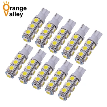 10pcs Wholesale T10 13 SMD 5050 License Plate LED Lights 168 194 W5W 13LED Car Clearance Bulb 13SMD DC12V High Quality 
10pcs Wholesale T10 13 SMD 5050 License Plate LED Lights 168 194 W5W 13LED Car Clearance Bulb 13SMD DC12V High Quality