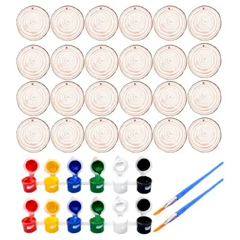 54pcs DIY Wooden Slices Kit Round Unfinished Wood Cutouts For Art Crafts Wood Chips Paint Diy Polished Rings Pine Wood Chips
54pcs DIY Wooden Slices Kit Round Unfinished Wood Cutouts For Art Crafts Wood Chips Paint Diy Polished Rings Pine Wood Chips