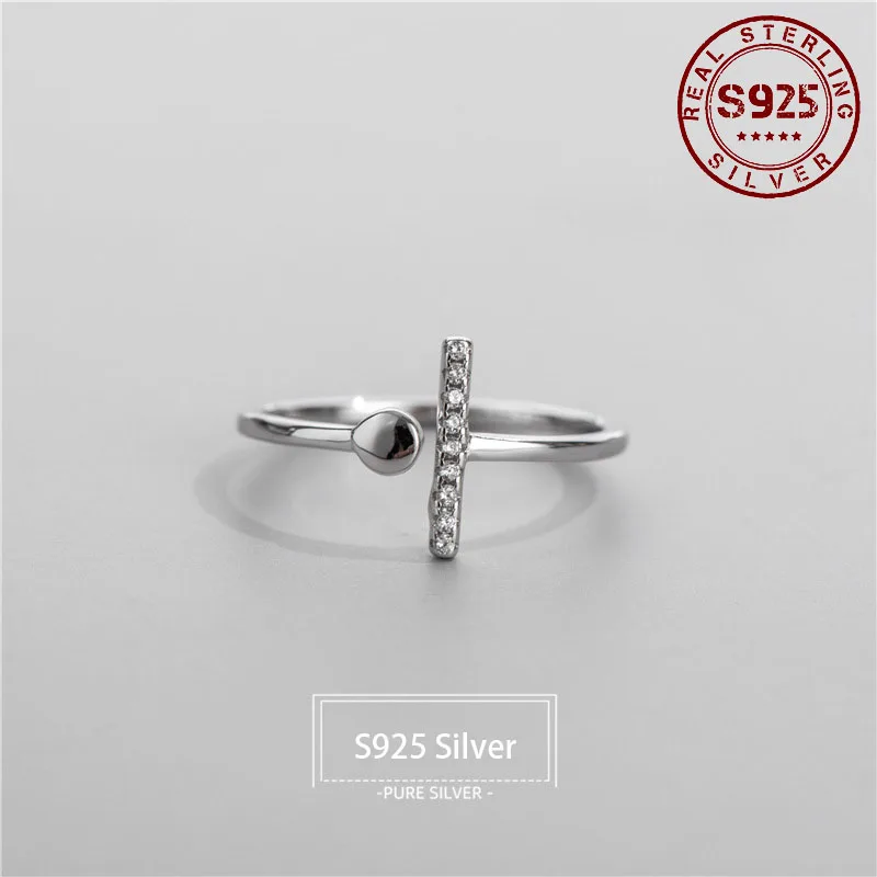 Real 925 Sterling Silver Ring for Women T Shape Crystal Opening Resizable Women Ring Fashion Minimalist Jewelry Accessories
Real 925 Sterling Silver Ring for Women T Shape Crystal Opening Resizable Women Ring Fashion Minimalist Jewelry Accessories
