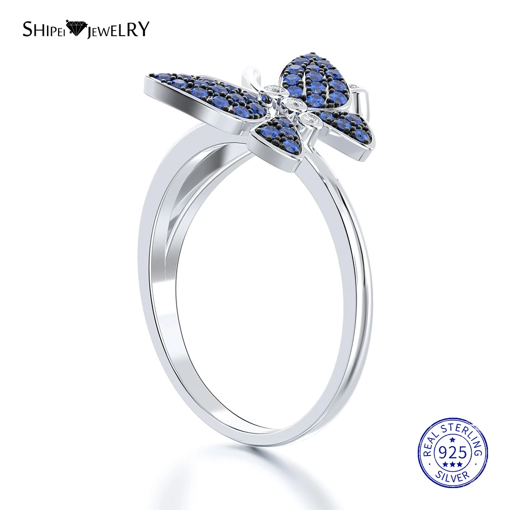 Shipei 100% 925 Sterling Silver Fine Jewelry White Gold Blue Butterfly Ring Engagement Wedding Ring for Women Anniversary Gift
Shipei 100% 925 Sterling Silver Fine Jewelry White Gold Blue Butterfly Ring Engagement Wedding Ring for Women Anniversary Gift