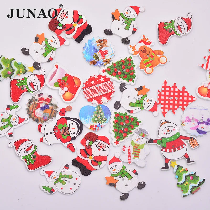 JUNAO 20pc Mix Color Shape Christmas Wooden Button Sewing Children Button Large Scrapbooking Buttons for New Year's Decoration
JUNAO 20pc Mix Color Shape Christmas Wooden Button Sewing Children Button Large Scrapbooking Buttons for New Year's Decoration