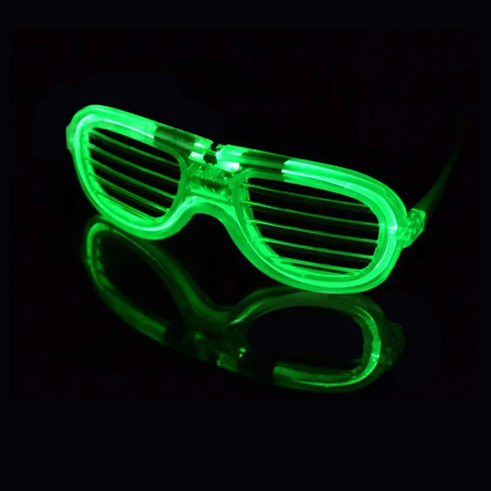 Blinds LED Glasses 3 Mode LED Flashing Shutter Glasses Glowing Blind Glasses with Battery
Blinds LED Glasses 3 Mode LED Flashing Shutter Glasses Glowing Blind Glasses with Battery
