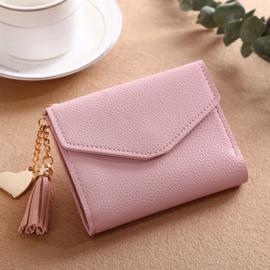 Fashion Tassel Pendant Women Wallet for Credit Cards Small Multi-card Position Purse Leather Short Womens Wallets and Purses
Fashion Tassel Pendant Women Wallet for Credit Cards Small Multi-card Position Purse Leather Short Womens Wallets and Purses