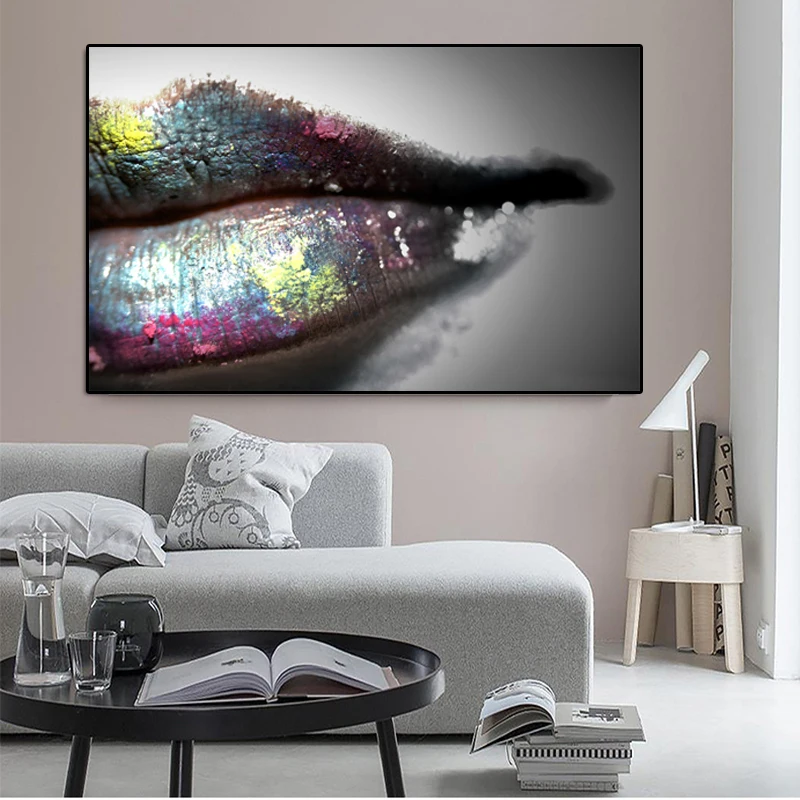 Canvas Painting Wall Art Posters and Prints Sexy Lips Oil Painting Modern Colorful Wall Pictures For Living Room Quadro Unframed 
Canvas Painting Wall Art Posters and Prints Sexy Lips Oil Painting Modern Colorful Wall Pictures For Living Room Quadro Unframed