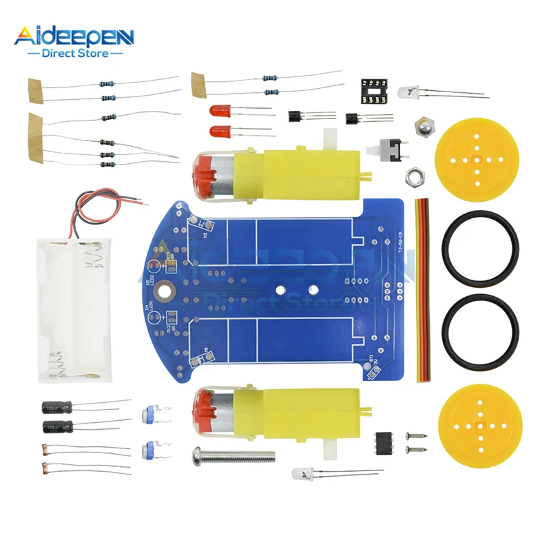D2-1 Smart Robot Car DIY Kit Intelligent Tracking Line Smart Car Kit TT Motor Electronic DIY Suit Patrol Automobile Toy Parts
D2-1 Smart Robot Car DIY Kit Intelligent Tracking Line Smart Car Kit TT Motor Electronic DIY Suit Patrol Automobile Toy Parts