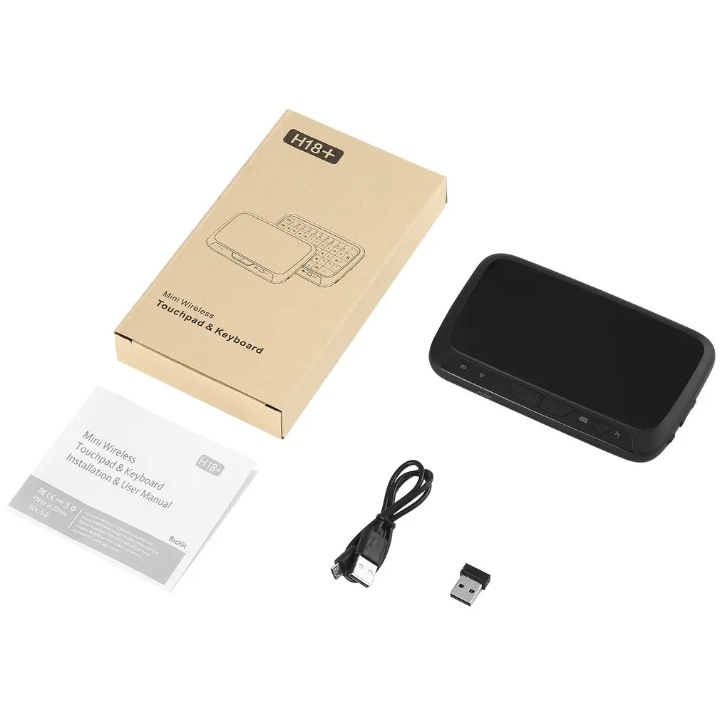 H18+ Mini Wireless Touchpad Keyboard 2.4GHz Full Panel Touchpad Gaming Mouse for Android TV Box PC Laptop Smart TV
H18+ Mini Wireless Touchpad Keyboard 2.4GHz Full Panel Touchpad Gaming Mouse for Android TV Box PC Laptop Smart TV