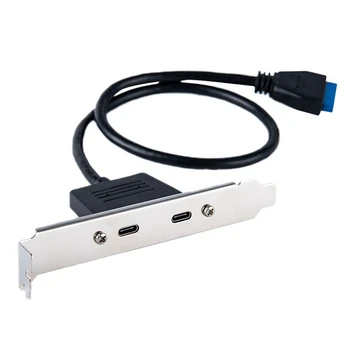 USB C 3.1 Back Panel Expansion Bracket to 20-Pin Header Cable 2-Port Super-Speed Type-C Expansion Card for PC
USB C 3.1 Back Panel Expansion Bracket to 20-Pin Header Cable 2-Port Super-Speed Type-C Expansion Card for PC