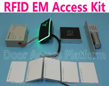 RFID EM ID Access Kit Door Access Controller Card swipe+Electro Bolt Lock+power supply+Touchable exit button+ID Card+Keyfobs
RFID EM ID Access Kit Door Access Controller Card swipe+Electro Bolt Lock+power supply+Touchable exit button+ID Card+Keyfobs