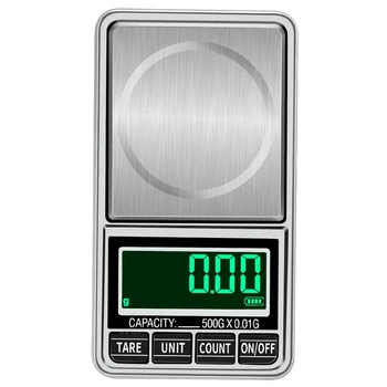 500G 0.01G Mini Digital Scales Pocket Jewelry Scales Precision Electronic Balance Weight Balanca Digital Scale
500G 0.01G Mini Digital Scales Pocket Jewelry Scales Precision Electronic Balance Weight Balanca Digital Scale