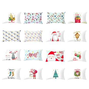 4PCS/Set 30x50cm Peach Skin Christmas Rectangular Sofa Cushion Pillowcase Santa Claus Elk Cushion Cover Home Party Holidayation
4PCS/Set 30x50cm Peach Skin Christmas Rectangular Sofa Cushion Pillowcase Santa Claus Elk Cushion Cover Home Party Holidayation