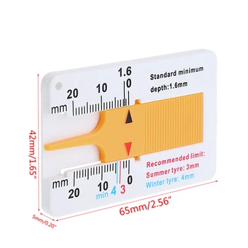 1Pc New Tyre Tread Depth Gauge Car Motorcycle Trailer Van Wheel Measure Tool E7CA
1Pc New Tyre Tread Depth Gauge Car Motorcycle Trailer Van Wheel Measure Tool E7CA