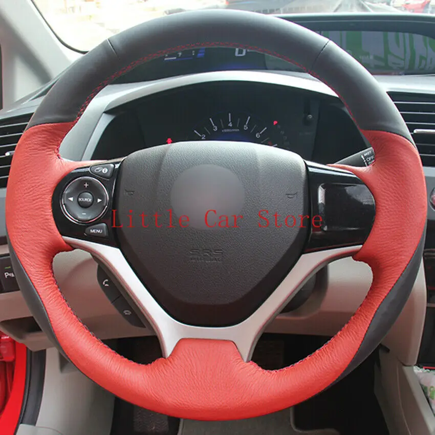 Black Red Leather DIY Car Steering Wheel Cover For Honda Civic Civic 9th 2012-15 Car Assessoires
Black Red Leather DIY Car Steering Wheel Cover For Honda Civic Civic 9th 2012-15 Car Assessoires