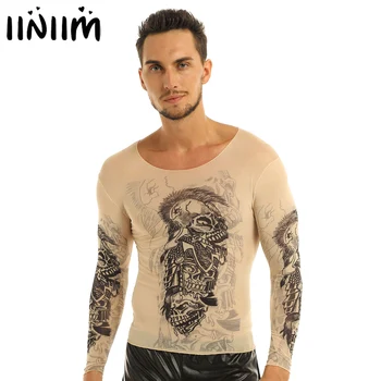 5 Pattern Mens Long Sleeves Fake Tattoo Design Elastic Long Sleeve T-Shirt Fancy Costume Outfit Party Fashion Mesh See through
5 Pattern Mens Long Sleeves Fake Tattoo Design Elastic Long Sleeve T-Shirt Fancy Costume Outfit Party Fashion Mesh See through