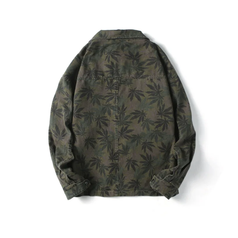 City Where the Product Autumn New Style Multi-pockets Maple Leaf Printed MEN'S Jacket MEN'S Coat Europe And America Popular Bran
City Where the Product Autumn New Style Multi-pockets Maple Leaf Printed MEN'S Jacket MEN'S Coat Europe And America Popular Bran