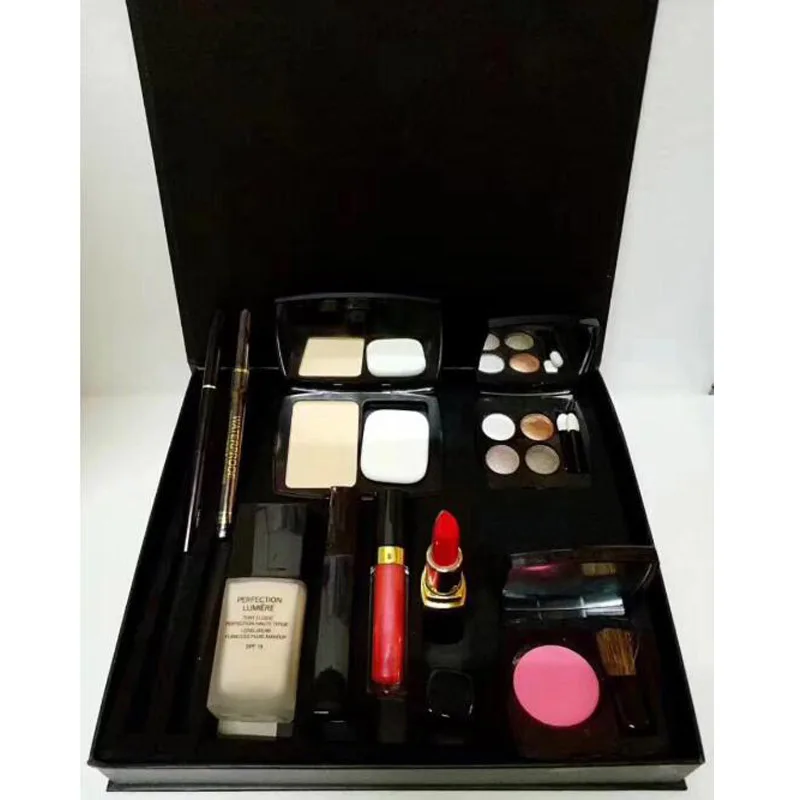 2019 Hot Brand 9 Piece Set Perfume Powder Blush with Brush Liquid Foundation Lipstick Lipgloss Eyeshadow Palette Eyeliner Perfum
2019 Hot Brand 9 Piece Set Perfume Powder Blush with Brush Liquid Foundation Lipstick Lipgloss Eyeshadow Palette Eyeliner Perfum