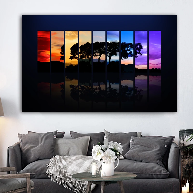 RELIABLI Poster Wall Art Canvas Painting Spectrum Colorful Tree Wall Pictures for Living Room Cuadros Home Decoration Unframed
RELIABLI Poster Wall Art Canvas Painting Spectrum Colorful Tree Wall Pictures for Living Room Cuadros Home Decoration Unframed