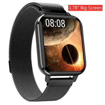 Smart Watch P8 plus 1.7 inch Full Touch HD Screen IP68 Waterproof ECG Heart Rate Monitor Call Message reminder Smart watch DT X
Smart Watch P8 plus 1.7 inch Full Touch HD Screen IP68 Waterproof ECG Heart Rate Monitor Call Message reminder Smart watch DT X