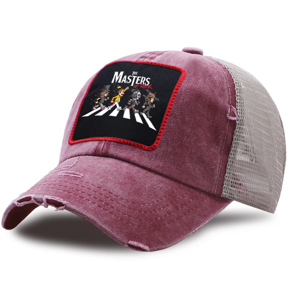 The Masters of Rock Baseball Cap Men Snapback Cap Washed Retro Mesh Trucker Hats Anime Caps Hip Hop Vintage Women Sun Shade Hat
The Masters of Rock Baseball Cap Men Snapback Cap Washed Retro Mesh Trucker Hats Anime Caps Hip Hop Vintage Women Sun Shade Hat