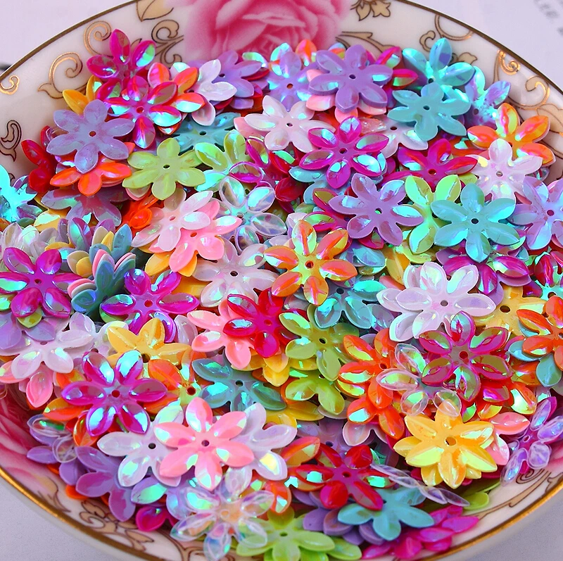 Mixed Color 15mm Flower Shape PVC Loose Sequins Glitter Paillettes for Nail Art Manicure Sewing Wedding Decoration Confetti 10g
Mixed Color 15mm Flower Shape PVC Loose Sequins Glitter Paillettes for Nail Art Manicure Sewing Wedding Decoration Confetti 10g