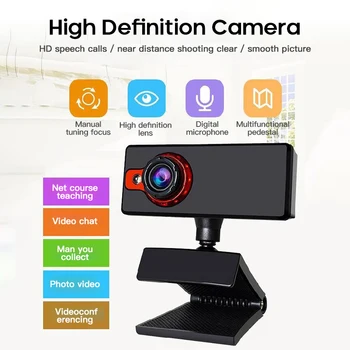 High-quality HD USB 2.0 30 Frames Webcam Night Vision Supplement Light Camera With MIC Camera Online Teaching Video Chat Camera
High-quality HD USB 2.0 30 Frames Webcam Night Vision Supplement Light Camera With MIC Camera Online Teaching Video Chat Camera