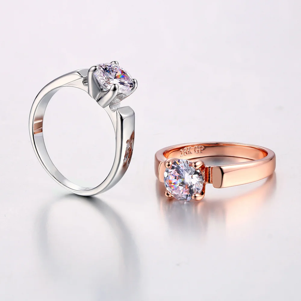Свадебные обручальные кольца для женщин классическое круглое женское кольцо с