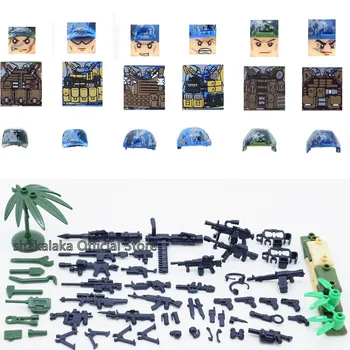 6pcs Navy Army Air Force Military WW2 SWAT Seals Team Soldiers Heavy Fire CS Building Blocks Figures Educational Toys Boys Gifts
6pcs Navy Army Air Force Military WW2 SWAT Seals Team Soldiers Heavy Fire CS Building Blocks Figures Educational Toys Boys Gifts